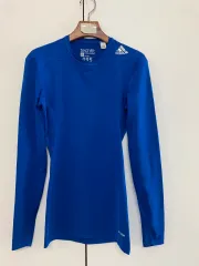 メンズ adidas アディダス TECHFIT テックフィット 長袖 機能性 Tシャツ 95 ブルー ランニング