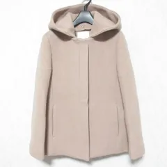 美品 BEAUTY&YOUTH ビューティーアンドユース ユナイテッドアローズ 2WAY フード&ノーカラーショートコート S ベージュ レディース 古着 中古 USED