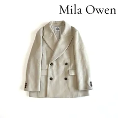 Mila Owen ミラオーウェン HAMILTON チェスターコート ショート丈 0 アイボリー ウール混