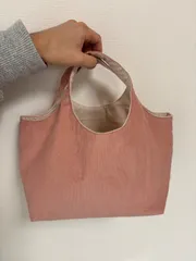 コーデュロイバッグ(ピンク)