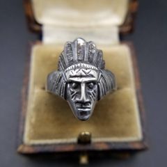 ビンテージ　メキシカンリング　約19号 フランケンシュタイン ビンテージ メキシカンリング 約19号 フランケンシュタイン - メルカリ