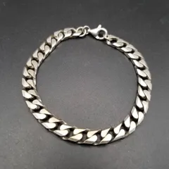 シンプル 喜平チェーン 925 シルバー ヴィンテージ ブレスレット 定番 スタイリッシュ 重厚感 メンズジュエリー Y24-P