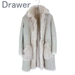 Drawer フォックスファーコート ベージュ38 - メルカリ
