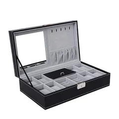 ジュエリーボックス 鍵付き アクセサリー 収納ケース コレクションケース 腕時計送料無料 #