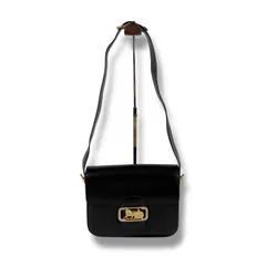 セリーヌ　CELINE ホースキャリッジ　ショルダーバッグ　ブラック　レザー　ヴィンテージ