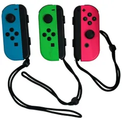 C981 任天堂 ニンテンドー Nintendo Switchコントローラー  スイッチ ジョイコン Joy-Con(L) ネオングリーン＆ネオンブルー/(R) ネオンピンク計3点セット
