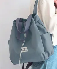 【２色】リュックサック 巾着リュック ナイロン a4対応 軽量 かわいい レディース★トートバッグ カジュアル ナップサック 大容量 大きめ 肩掛けカバン