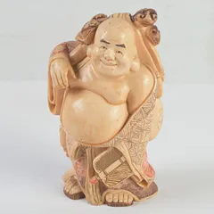 SALE 粉彩布袋弥勒仏像 布袋中国美術 置物 中国美術 陶磁器 江西 楽天