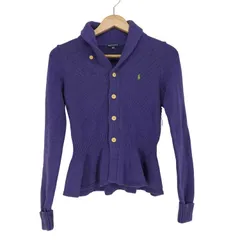 ラルフローレン RALPH LAUREN ポニー刺繍ショールカラーニットジャケット レディース  160