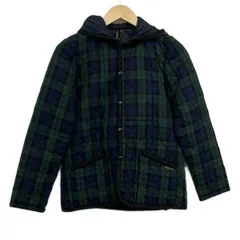 LAVENHAM(ラベンハム) ブルゾン サイズ38 M レディース - グリーン×ダークネイビー×黒 長袖/キルティング/中綿/春/秋
