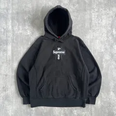 Supreme / シュプリーム FW20 Cross Box Logo Sweatshirt パーカー / フーディ ブラック Mサイズ