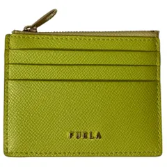 美品 FURLA フルラ レザー フラグメントケース カードケース コインケース 小銭入れ イエロー レディース 古着 中古 USED