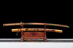 武具 刀装具 日本刀 模造刀 居合刀 【金蛇唐横刀】 直刀 武士道 鑑賞用
