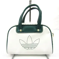 アディダス オリジナルス ミニボウリングバッグ ボストンバッグ ハンドバッグ 鞄 ブランド レディース ホワイト adidas 【中古】