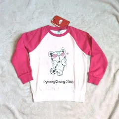THE NORTH FACE 平昌オリンピック キッズ ピンク スウェット Tシャツ