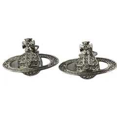 186005 Vivienne Westwood ヴィヴィアンウエストウッド オーブ ピアス ラインストーン