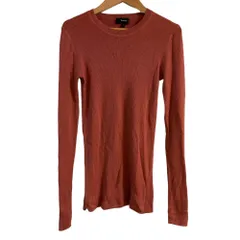 美品 theory セオリー リーガルウール リブニット セーター Sサイズ ピンク レディース 古着 中古 USED