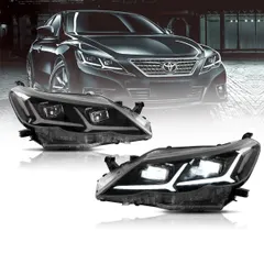 ＼即納／【VLAND 正規品】トヨタ マークX 130系 前期 GRX130 GRX133 GRX135 LED ヘッドライト 流れるウィンカー 右ハンドル仕様 ヘッドランプ オープニングモーション機能付き デイライト 2009y~