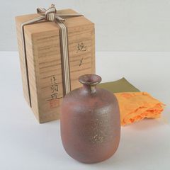 備前焼　花口徳利　在印　円能斎好み　極め時代箱　N　R8320 備前焼 古備前 花入 陶印あり 時代箱 C R8017C - メルカリ