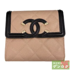 シャネル キャビア 三つ折り財布 三つ折り財布