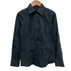 美品 ETRO エトロ ペイズリー刺繍 長袖 シャツ ブラウス 38 ブラック レディース 古着 中古 USED