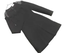 RED VALENTINO 黒 フリル付きミニワンピース RED VALENTINO 黒 フリル付きミニワンピース RED VALENTINO 黒 フリル