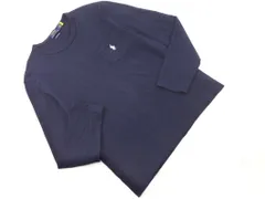 POLO RALPH LAUREN ポロ ラルフローレン 胸ポケット ロゴ 刺繍 Tシャツ sizeM/紺 ◇■ メンズ