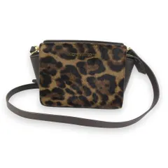 美品 MICHAEL KORS マイケルコース レオパード柄 ショルダーバッグ ブラウン系 レディース 古着 中古 USED