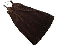 nano universe ナノユニバース コーデュロイ キャミソール ワンピース size36/茶 ◇■ レディース