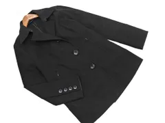 4℃ ヨンドシー Aライン コート size38/黒 ◇■ レディース