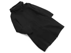 COMME CA ISM コムサイズム ウール混 フード コート size9/黒 ◇■ レディース