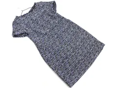 BANANA REPUBLIC バナナリパブリック ツイード ワンピース size6/黒ｘ青ｘ白 ◇■ レディース