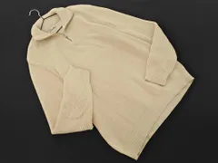 ZARA ザラ ハーフジップ ニット セーター sizeL/ベージュ ◇■ レディース