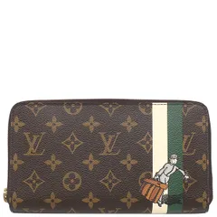 ルイヴィトン LOUIS VUITTON 長財布 モノグラムグルーム ジッピー オーガナイザー モノグラムキャンバス ヴェール ゴールド金具 ベルボーイ  M60035 VI0086 【箱】【中古】