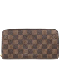 ルイヴィトン LOUIS VUITTON 長財布 ジッピー ウォレット ダミエキャンバス ダミエエベヌ ゴールド金具 茶 ラウンドファスナー  N41661 CA0188 【箱】【中古】