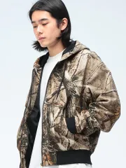 JUNGLE STORM (ジャングルストーム) カモフラージュ 裏地メッシュ フルジップ パーカー