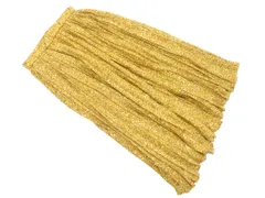 KUMIKYOKU 組曲 総柄 プリーツ ロング スカート size1/マスタード ■◇ レディース