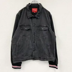 古着 used　GUESS　ゲス　デニムジャケット/Gジャン　黒　ブラック　2XLサイズ