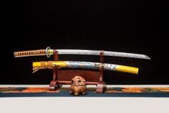 天命竜虎刀】古兵器 武具 刀装具 日本刀 模造刀 居合刀 武士道 鑑賞用