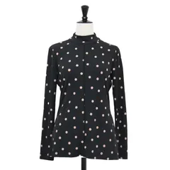 Paul Smith ポールスミス カットソー ブラック 黒 サイズ:M | 24春夏 ポルカドット ハイネック カットソー | Polka 長袖 コンパクト ストレッチ | トップス Tシャツ | 日本製【レディース】【中古】のサムネイル