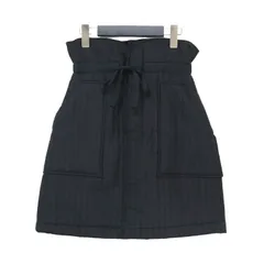 MACPHEE マカフィー スカート ブラック 黒 サイズ:34(7号) | 22秋冬 キルティング ジャカード ハイウエスト ミニ スカート | ひざ上丈 中わた ウール | ボトムス トゥモローランド【レディース】【中古】