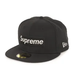 【美品】Supreme シュプリーム キャップ ブラック 7 1/2(59.6cm) | 20SS NEW ERA ミリオンダラー ボックスロゴ ベースボールキャップ ($1M Metallic Box Logo New Era) コラボ 別注【中古】