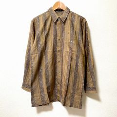 フェイクスエード ネクタイシャツ 日本製 ペイズリー絹ネクタイ LL 