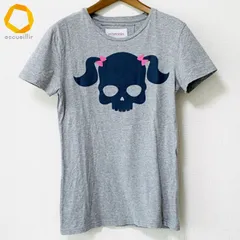 #snc ハイドロゲン SPORTS WEAR HYDROGEN Tシャツ M グレー スカル ツインテール 半袖 レディース [971373]のサムネイル