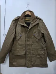 ティンバーランド カーキキャメル マウンテンパーカー ハンティング アウター ヴィンテージコットン フィールド