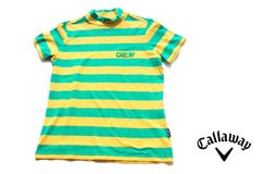 Callaway Used Striped Mockup Short-Sleeve Shirt Women's Golf Wear Size S