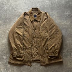 90年代 90s KNIGHTSBRIDGE フィールドジャケット ベージュ キルティング 襟 コーデュロイ