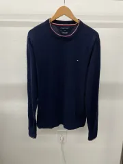 100)トミーヒルフィガー コットン カシミア ニット