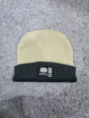 ナイキ ビーニー 00s USA リバーシブル 帽子 ベージュ グレー