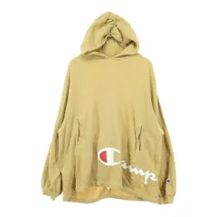 Champion チャンピオン 長袖 スウェットパーカー L ベージュ レディース 古着